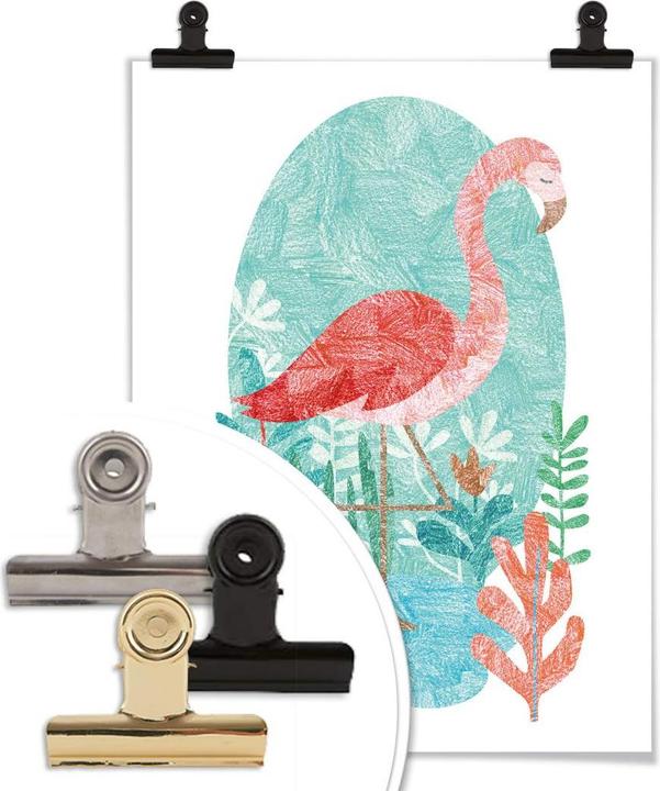 Produktbild Trenddeko Goed Blauw - Der Flamingo (40 x 50 cm)