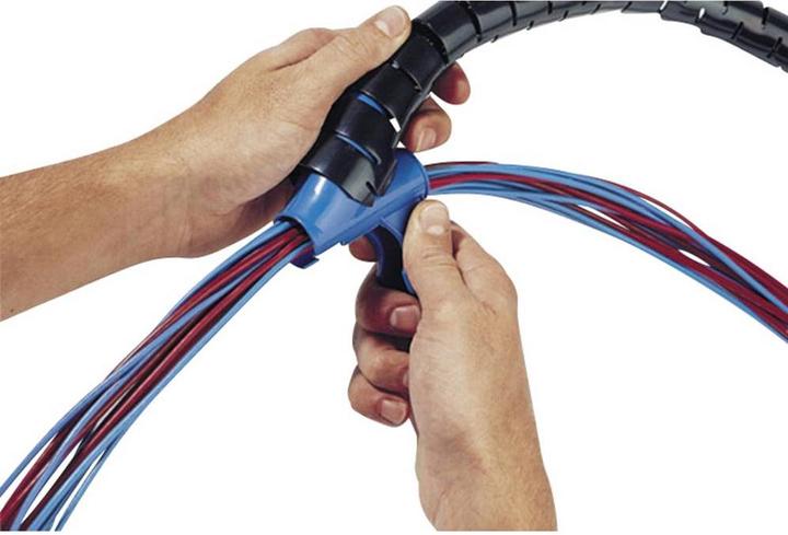 Actual product image HellermannTyton Cable conduit 32 mm (max) Silver (Cable conduit, 2500 cm)