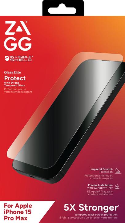 Image du produit Zagg Invisibleshield Glass Elite Am (1 pièce(s), Apple iPhone 15 Pro Max)
