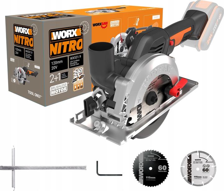 Worx 20V Battery Circular Saw WX531.9