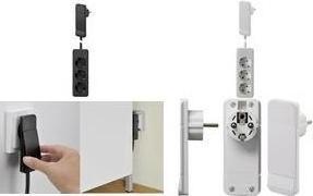 Actual product image Bachmann Surface mounted socket (3 x, CEE 7/3, 1.60 m)