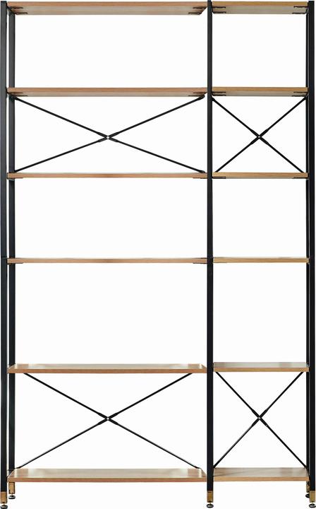 Image du produit Möbilia 1 étagère large, 1 étagère étroite (127.5 x 30 x 210 cm)