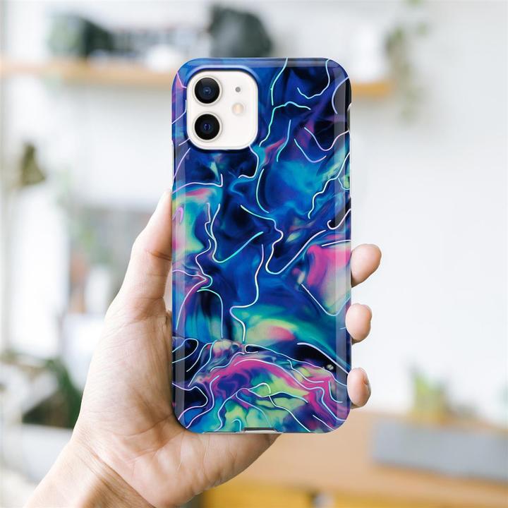 Produktbild Cadorabo IMD TPU Bunter Marmor Cover (Apple iPhone 12, Realme 12 Pro+)