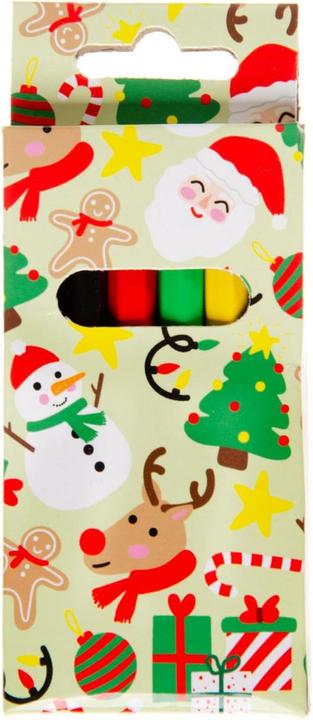 Actual product image LG-Imports Crayons Christmas, 6pcs. (Multicoloured, 6 x)