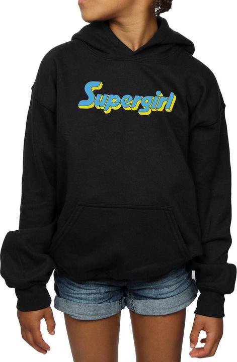 Immagine prodotto Supergirl Text Logo Felpa con Cappuccio Ragazze (152, 158)