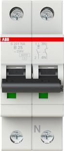 Actual product image ABB S201-B25NA Circuit breaker 25A pro M compact 1p+NA