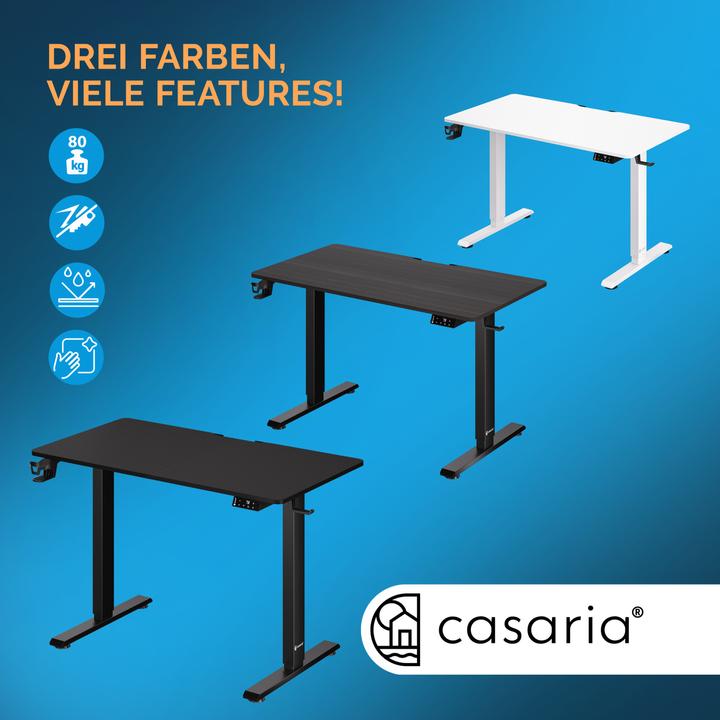 Image du produit Casaria Bureau à hauteur réglable (110 x 60 x 118 cm)