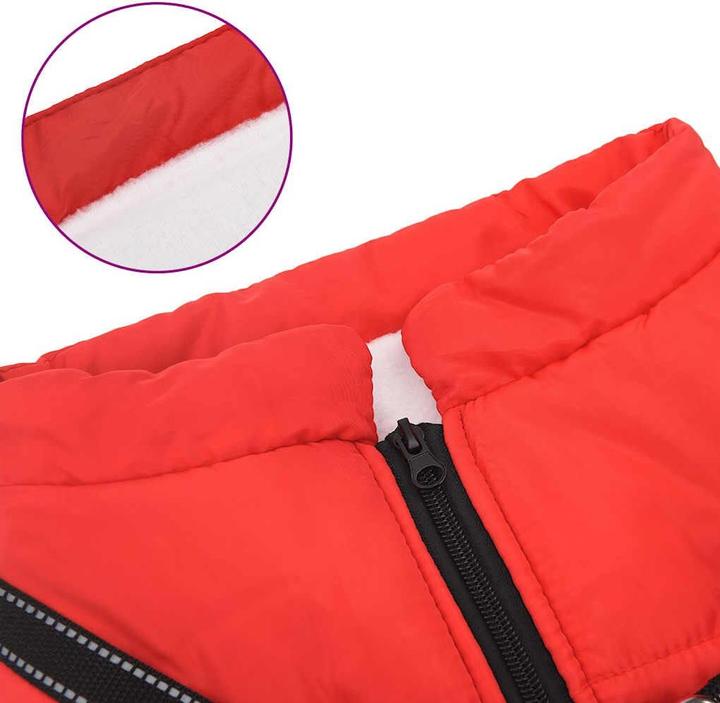 Produktbild VidaXL Hundemantel mit Geschirr Wasserdicht Reflektierend (44, Hundemantel)