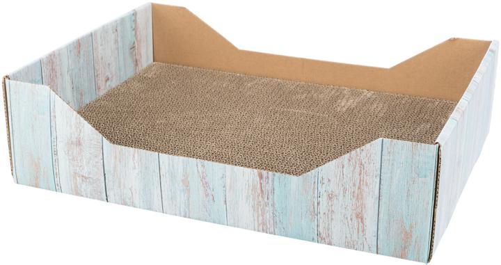 Produktbild Trixie Scratching bed, cardboard, catnip, 45×12×33 cm, Türkis (33 cm, Türkis)