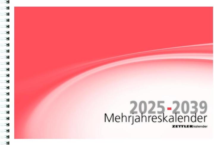 Actual product image Multi-year calendar - 15 years - 29,9x20,6 cm - 6 months on 1 page - Multi-year planner - (Hardcover, German)