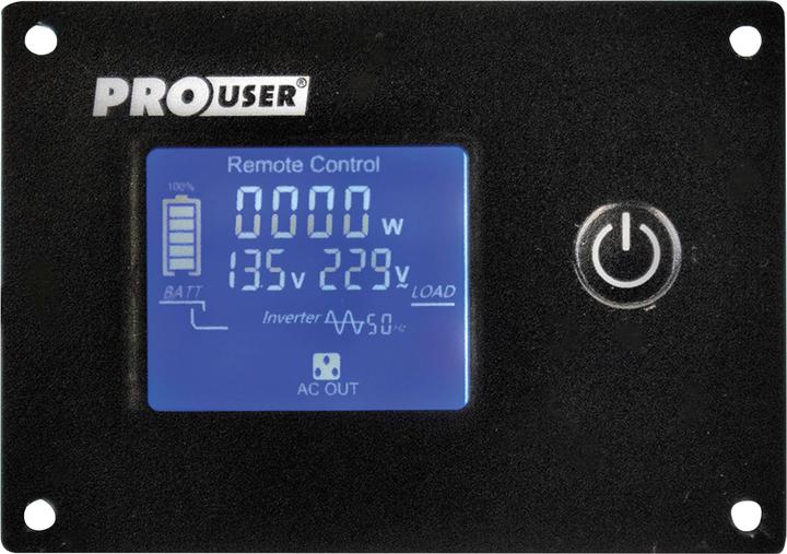 Image du produit ProUser Onduleur PSI3000TX 3000W 12V - 230 V/AC y compris télécommande, fonction UPS, alimentation secteur