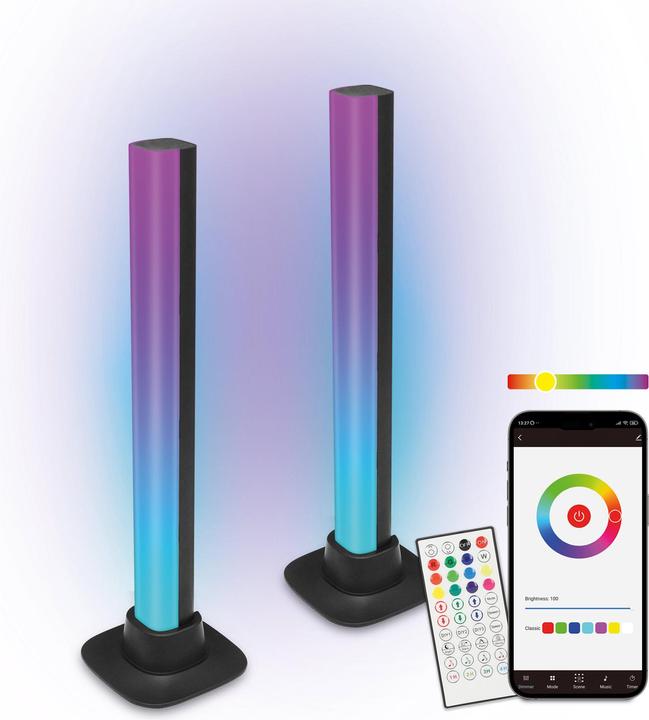 Produktbild KSIX Barras Luz LED Inteligente Rgbic 2unid (Mehrfarbig, 3 cm, Indoor)
