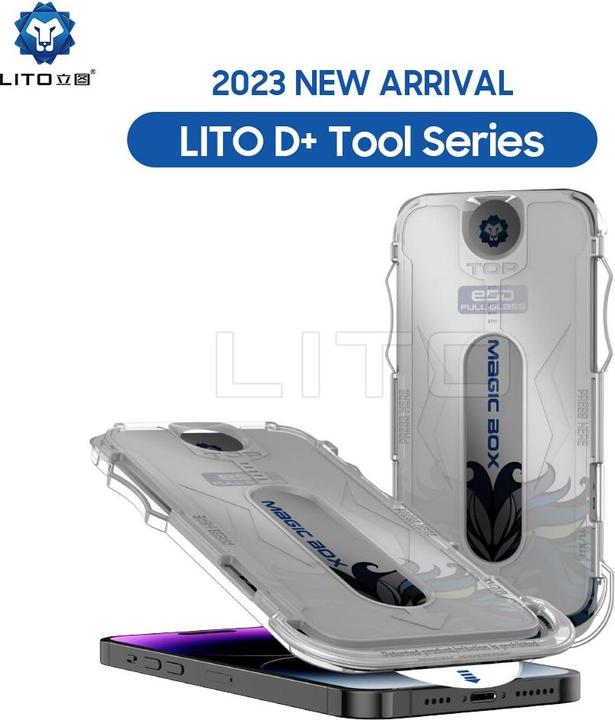Actual product image Lito Armoured glass privacy incl. installation tool (1 Piece, Apple iPhone 15 Plus)