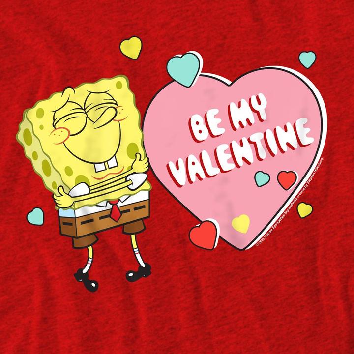 Immagine prodotto Spongebob Squarepants Be My Valentine Maglietta Adulto Unisex (3XL)