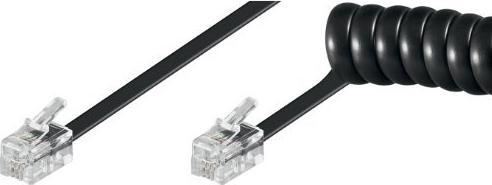 Actual product image Good Connections Telephone handset cable (spiral cable), black, 4m, ®