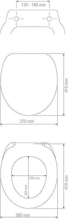 Actual product image Wenko WC seat Prima dark blue matt