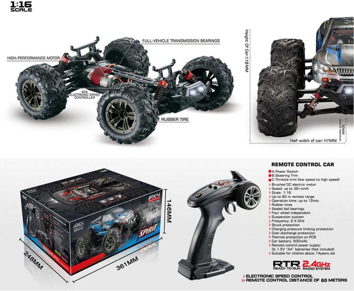 Produktbild Absima Monster Truck Spirit (RTR Ready-to-Run)