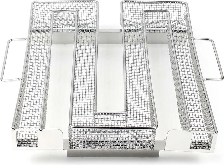 Immagine prodotto Wiltec BBQ Sparbrand 22,5x22,5x5cm generatore di fumo a freddo in acciaio inox