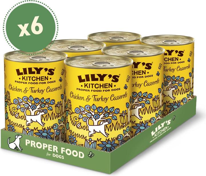 Produktbild Lily's Kitchen Huhn und Truthahn (Adult, Senior, Junior, 6 Stk., 2400 g)