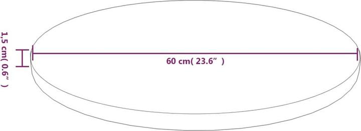 Produktbild VidaXL Jones (60 x 60 x 1.5 cm)
