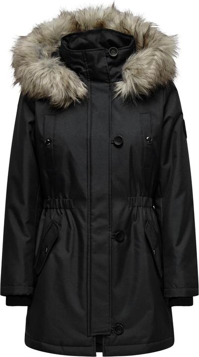 Immagine prodotto Only Cappuccio con pelliccia sintetica staccabile Polsini a coste Parka Parka lungo (XXL)