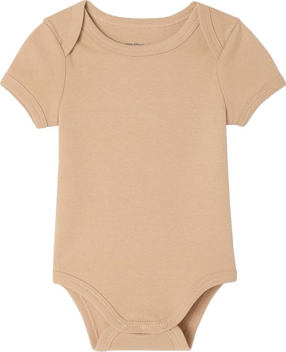 Image du produit Vertbaudet Bio-Kollektion: 5er-Pack Baby Kurzarm-Bodys in Schlupfform (56)