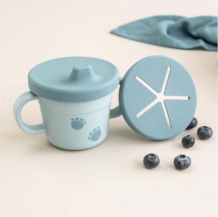 Produktbild Done by Deer Snack & Trinkbecher Set Elphee Blau