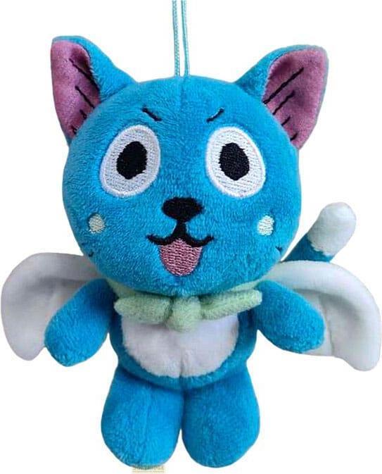 Sakami Fairy Tail Plüschfigur mit Schlüsselanhänger Happy 10 cm