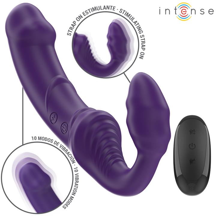 Actual product image Intense Jill Doppelvibrator 20 cm Lila Fernbedienung