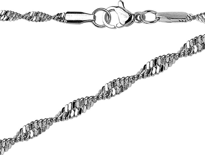 Produktbild Star Piercing Kette Singapur silber (Chirurgenstahl 316L, ohne Messing)