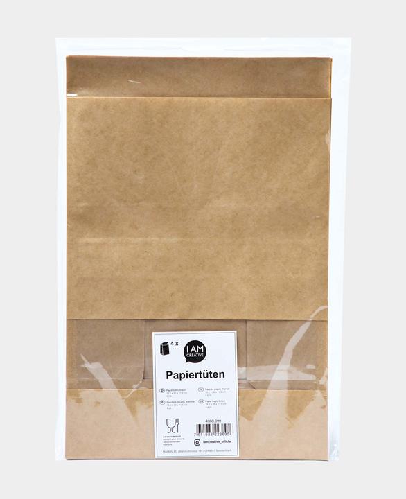 Image du produit I Am Creative Sacs en papier, fenêtre, pour cadeaux, 4 pcs. (Pochette cadeau, 4 x)