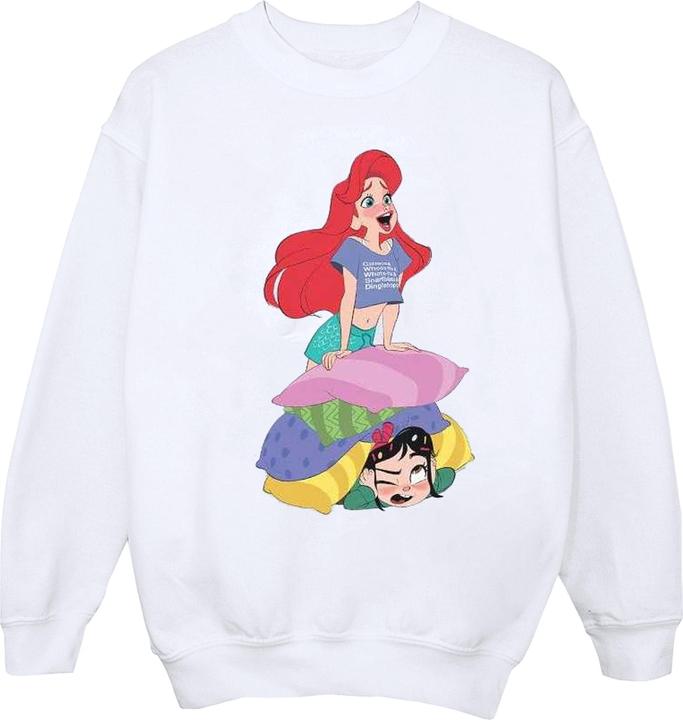 Actual product image Disney Womens/Ladies Wreck It Ralph Ariel And Vanellope Sweatshirt (S)