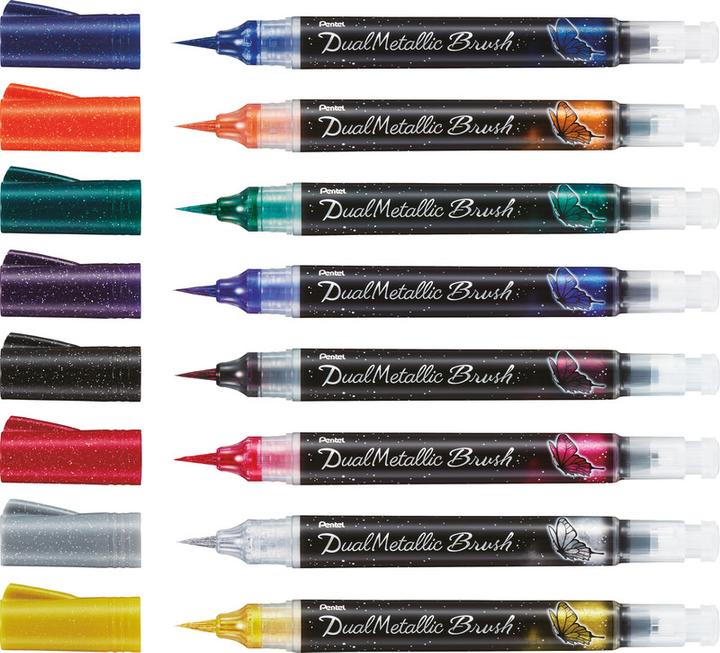Produktbild Pentel Pinselstift Dual Metallic Brush (Orange, 1 x)