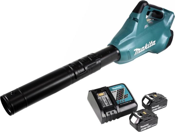 Produktbild Makita DUB 362 RM Akku Laubbläser 2x18V + 2x Akku 4,0Ah + Ladegerät (Akkubetrieb, Laubsauger)