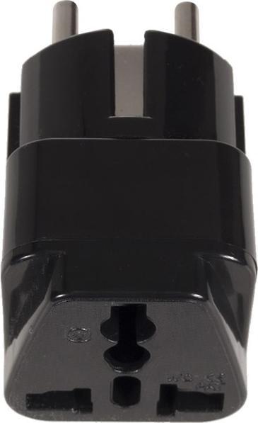 Produktbild Maclean MCE155 - Adapterbuchse UK, EU Stecker, Universal, schwarz