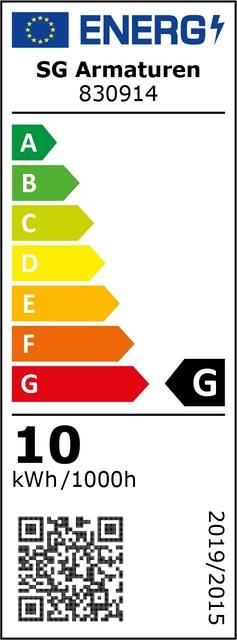 Energie-Label Sg LED-Lampe E27 A60 10W 3000K ws 820lm 830914 (E27, 10 W, 806 lm, 1 x, G)