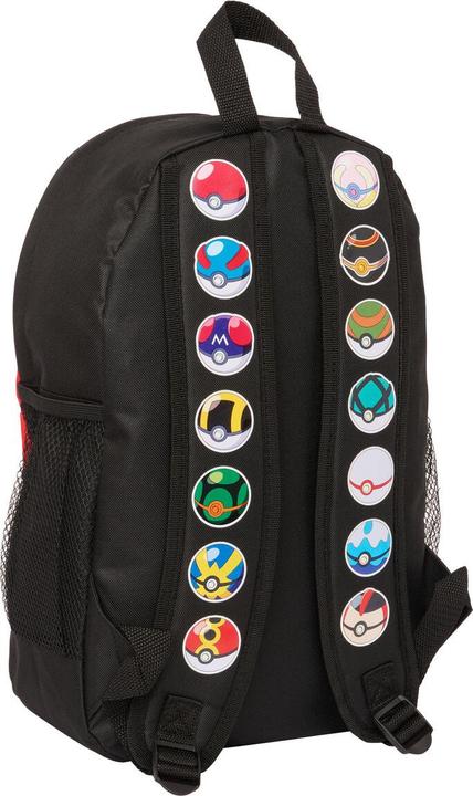 Produktbild Pokémon Schulrucksack Schwarz Rot 28 x 40 x 12 cm