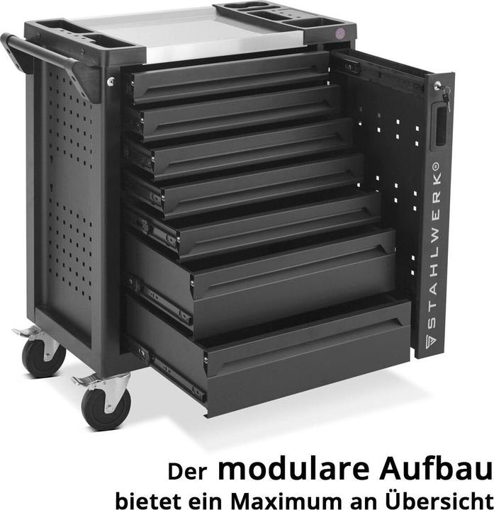 Image du produit Stahlwerk Chariot d'atelier EAGLE Chariot à outils Chariot de montage Outils Organiseur (1 x)