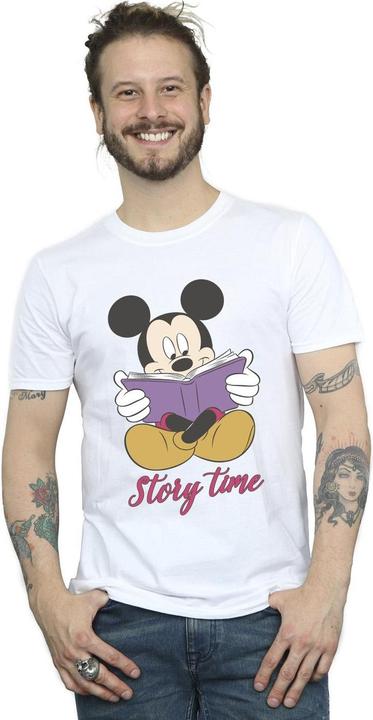 Actual product image Disney Mens Mickey Mouse Story Time T-Shirt (XL)