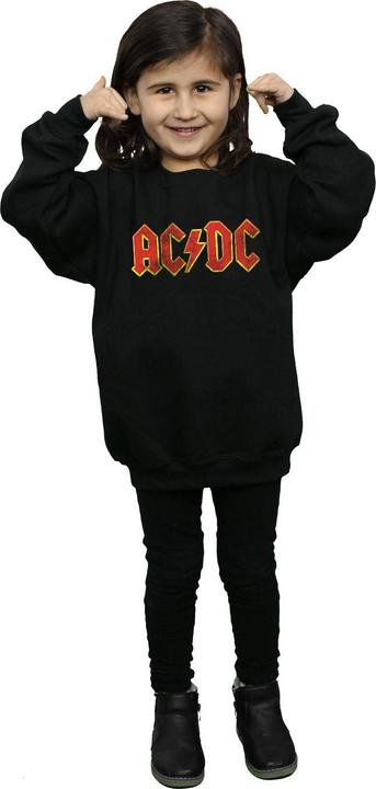 Produktbild AC/DC Distressed Red Logo Sweatshirt Mädchen (152, 158)