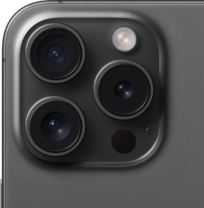 Produktbild Apple iPhone 15 Pro (256 GB, Black Titanium, 6.10", SIM + eSIM, 48 Mpx, 5G)