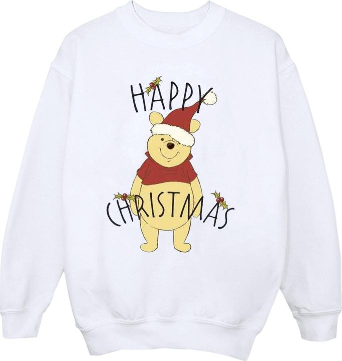 Produktbild Disney Winnie The Pooh Happy Christmas Holly Sweatshirt (S)
