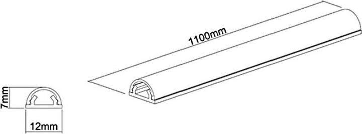 Immagine prodotto Multibrackets Canalina per cavi (Tubazione, 110 cm)