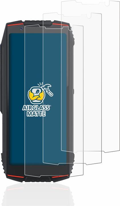 Actual product image BROTECT AirGlass Glass Matte (3 Piece, Cubot King Kong mini 3)
