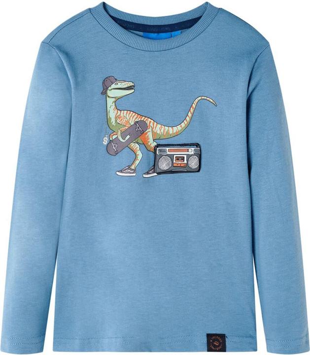 Immagine prodotto VidaXL Camicia da bambino a maniche lunghe blu medio 92,Materiale: 100 (92)