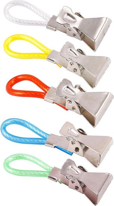 Image du produit Axentia Clip de suspension chromé, 5 pcs.
