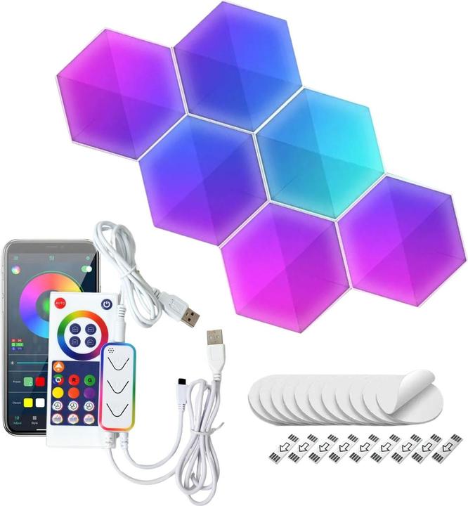 Actual product image Hermex Hexagon-Lichtpaneele