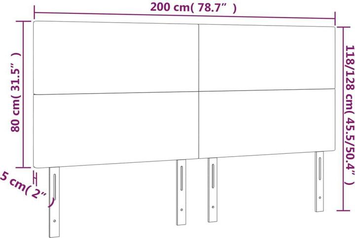 Actual product image VidaXL Jehoash (200 x 5 x 128 cm)