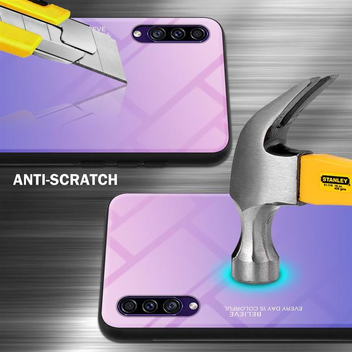 Image du produit Cadorabo Couverture en verre TPU 2 couleurs (Samsung Galaxy A30s, Samsung Galaxy A50s)