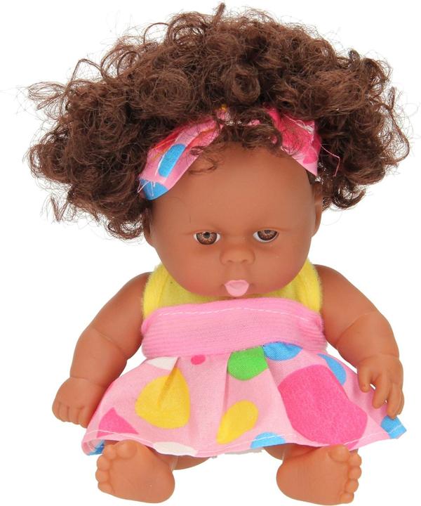 Actual product image Baby doll curls with dress, 22cm